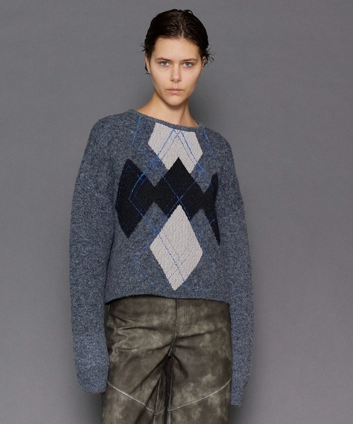 MAISON SPECIAL（メゾンスペシャル） ニット セーター Argyle Knit