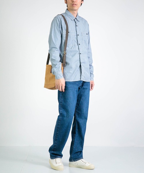 SPELLBOUND（スペルバウンド） シャツ ブルーストライプ