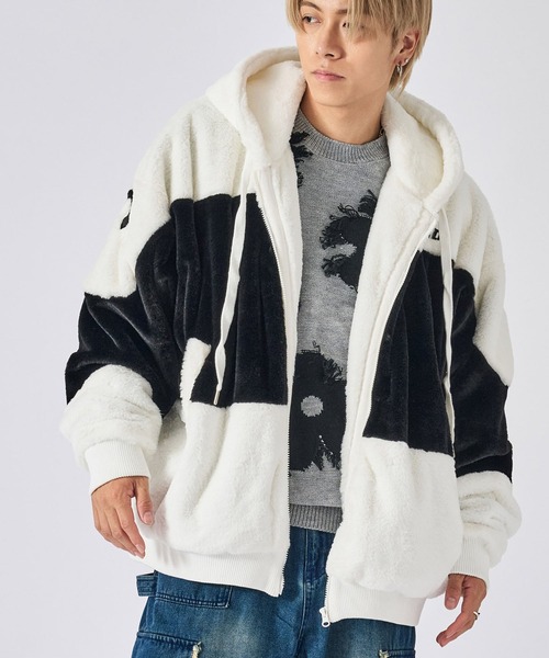 RE730 ブルゾン アウター 「RE730」バイカラー ビッグボリューム