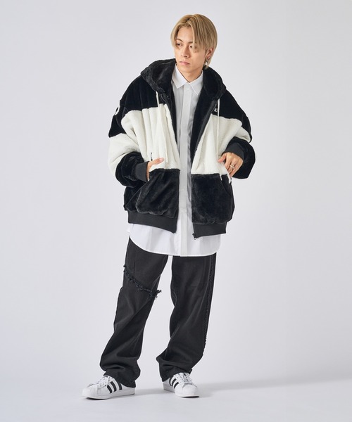 RE730 ブルゾン アウター 「RE730」バイカラー ビッグボリューム