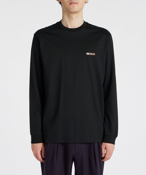 PaulSmith ポールスミスSignature Stripe Bar黒ロンT Paul Smith（ポール・スミス） tシャツ Signature Stripe Bar” 長袖