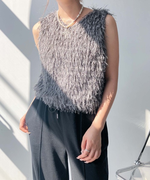AS KNOW AS（アズノゥアズ） ベスト ジレ ○ふわふわアソートデザイン