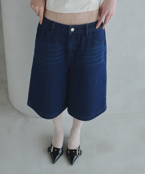 【haek】half denim pants/ハーフデニムパンツ セール】half denim pants/ハーフデニムパンツ（デニムパンツ
