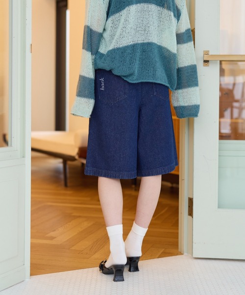 【haek】half denim pants/ハーフデニムパンツ セール】half denim pants/ハーフデニムパンツ（デニムパンツ