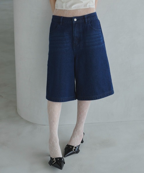 【haek】half denim pants/ハーフデニムパンツ セール】half denim pants/ハーフデニムパンツ（デニムパンツ
