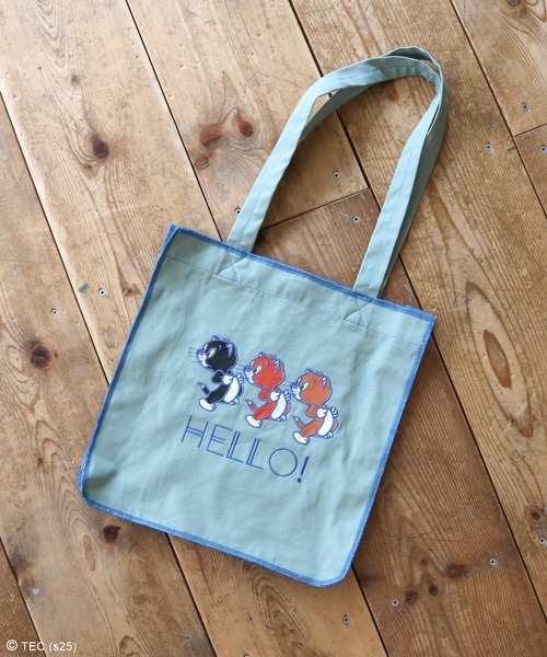 トートバッグ 「公式」TOM and JERRY ロックステッチトート