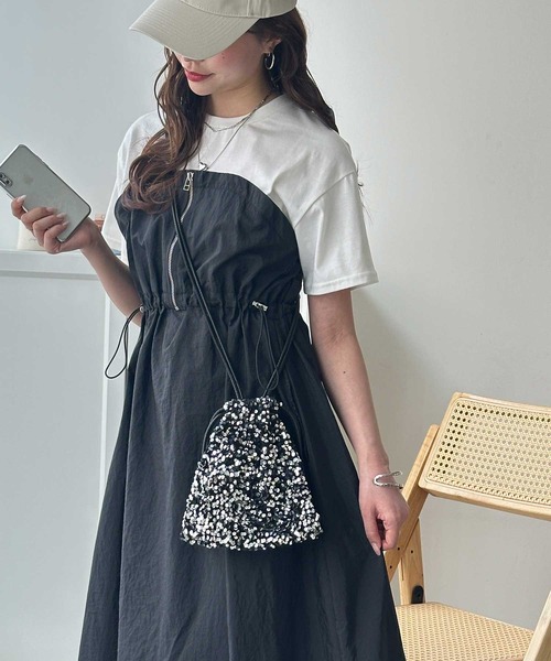 GeeRA（ジーラ） ワンピース 「S-XL展開」ハーフジップビスチェ