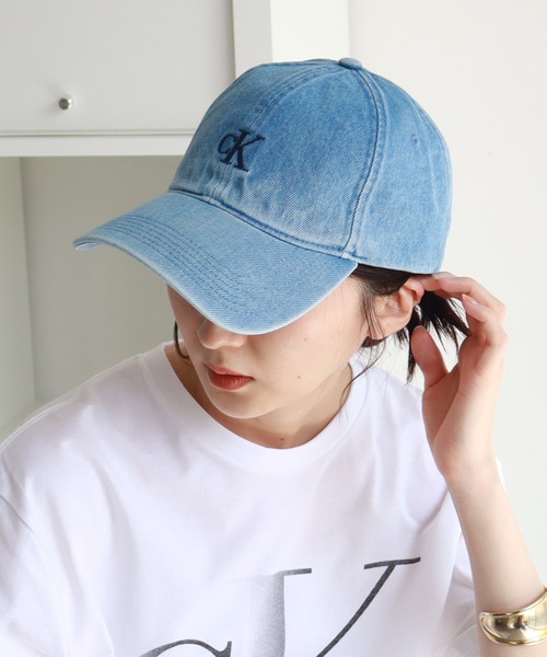 【 】★25SS★スモールモノグラムロゴデニムキャップ Calvin Klein キャップ 帽子 「Calvin Klein/カルバンクライン