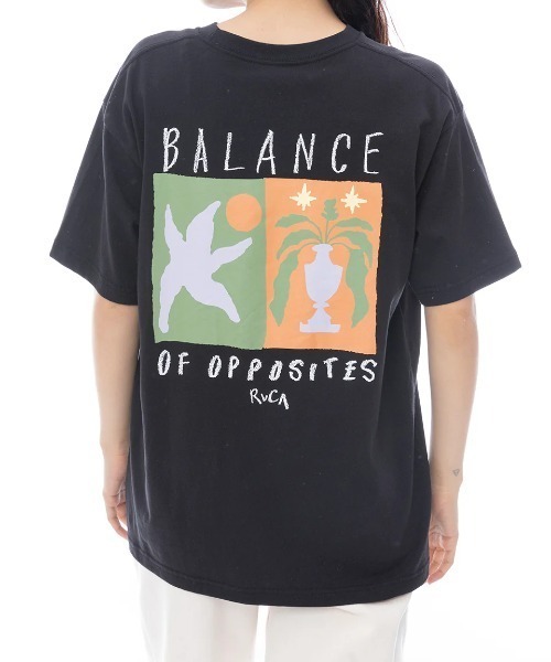 tシャツ RVCA レディース BALANCE LOOSE FIT SS TEE Tシャツ 「2025年春夏モデル」/ルーカバックプリント半袖Tシャツ