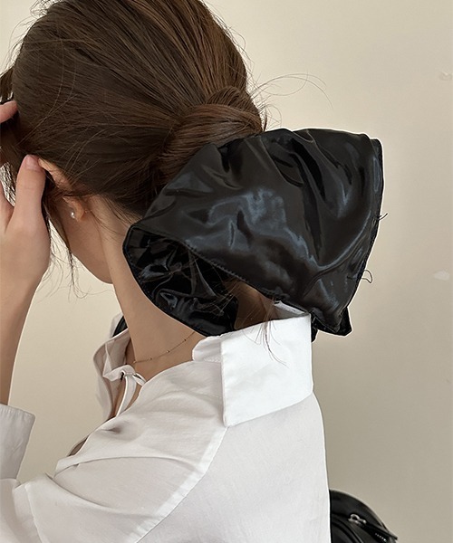 【シュシュ】 LAKOLE（ラコレ） シュシュ スクエアビッグツイルシュシュ / 427163