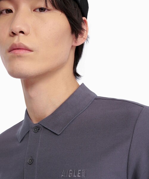 AIGLE（エーグル） ポロシャツ 吸水速乾 接触冷感 UVカット クール