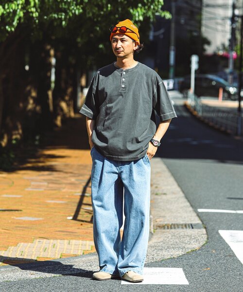 ペレ　『プロフ必読をお願い致します。』　　ヘルスニット Healthknit tシャツ / ヘルスニット 別注 ヘンリーネックTシャツ