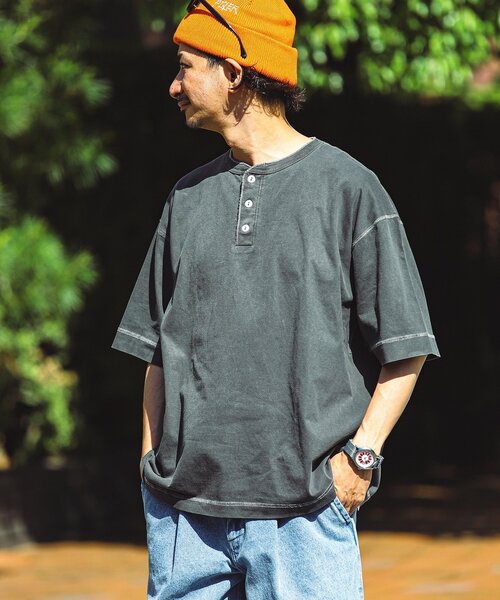 ペレ　『プロフ必読をお願い致します。』　　ヘルスニット Healthknit tシャツ / ヘルスニット 別注 ヘンリーネックTシャツ