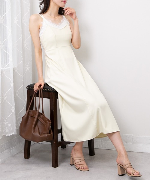 yuki　③ワンピセット yuki×for/cコラボ】Vネック ワンピース PM PL M L サイズ 低身長