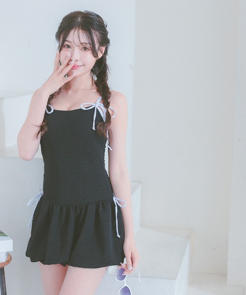 Tika 水着 ワンピース 体型カバー 韓国風 レディース 可愛い