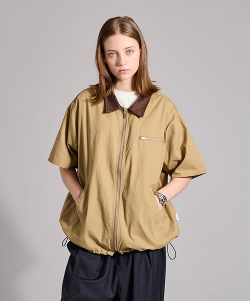 WETTEMPT シャツ ZIP TWILL HALF SLEEVE BLOUSON / ジップツイルハーフ