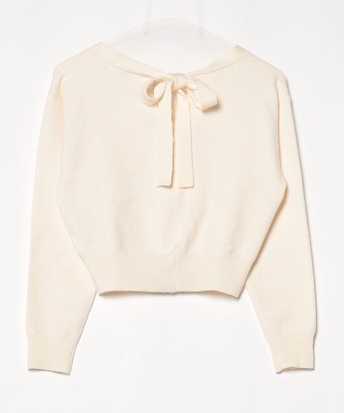 「SUPREME.LA.LA.」 ニットカーディガン MEDIUM オフホワイト レディース_画像2