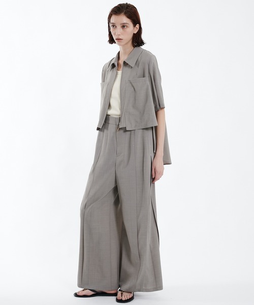 PUBLIC TOKYO（パブリックトウキョウ） スラックス パンツ ドライトロ