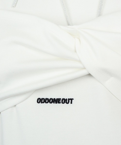ODD ONE OUT tシャツ 「ODDONEOUT」TWIST DRAPE STRING TOP