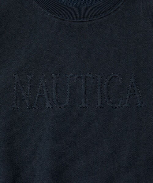 「NAUTICA」 スウェットカットソー MEDIUM ネイビー メンズ