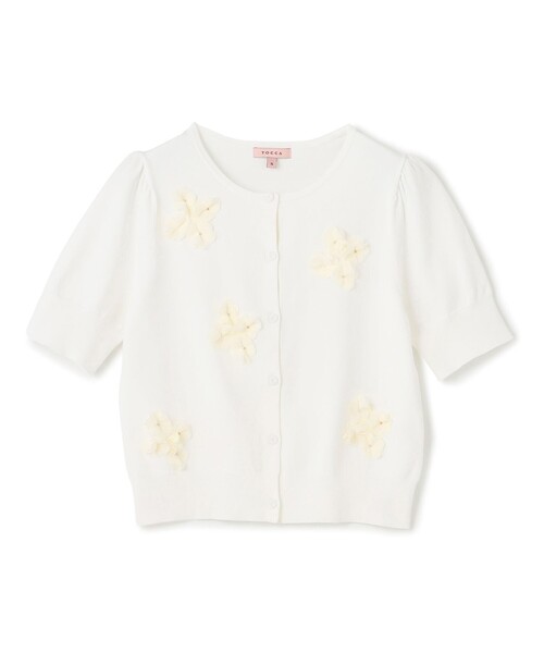 TOCCA（トッカ） カーディガン 半袖 FLOWER POP 半袖カーディガン