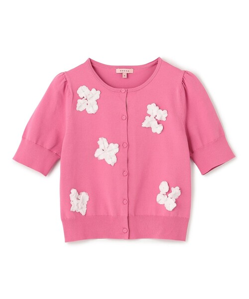 TOCCA（トッカ） カーディガン 半袖 FLOWER POP 半袖カーディガン