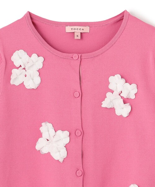 TOCCA（トッカ） カーディガン 半袖 FLOWER POP 半袖カーディガン