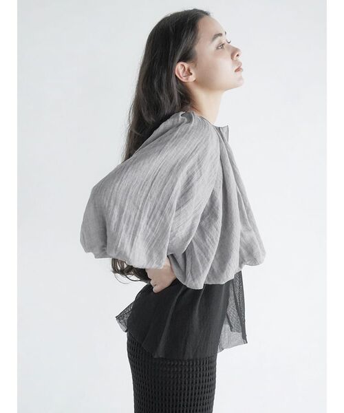 FIKA. ブラウス シャツ Zip up balloon tops レディース