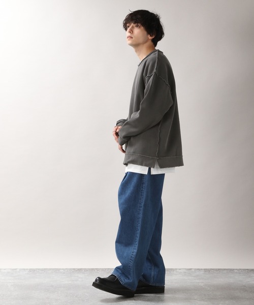 「RAGEBLUE」 スウェットカットソー MEDIUM ブラウン メンズ