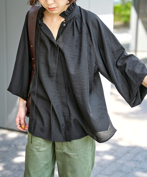 Spick＆Span 「Spick & Span」 長袖ブラウス - ベージュ