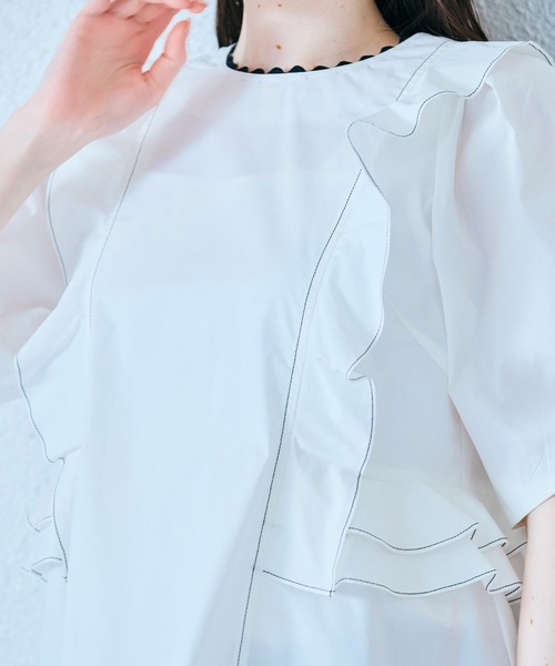 Audie a Muses（オーディア ミューズ） ブラウス シャツ 夏 半袖 バイ