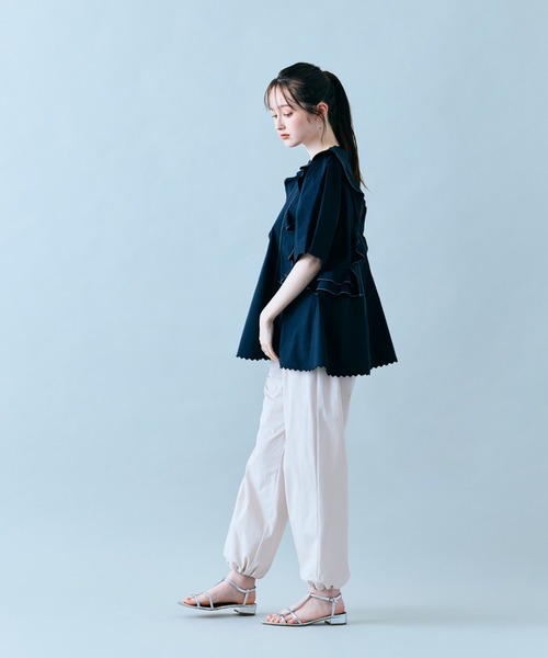 Audie a Muses（オーディア ミューズ） ブラウス シャツ 夏 半袖 バイ