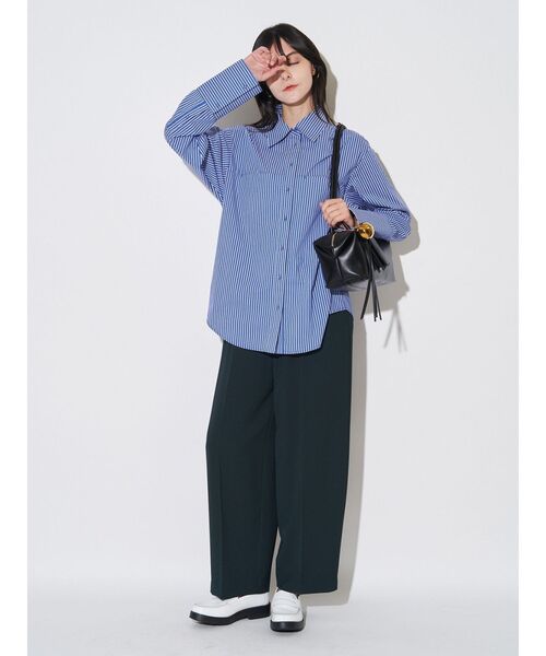 ELENDEEK（エレンディーク） ブラウス シャツ バックタックシャツ