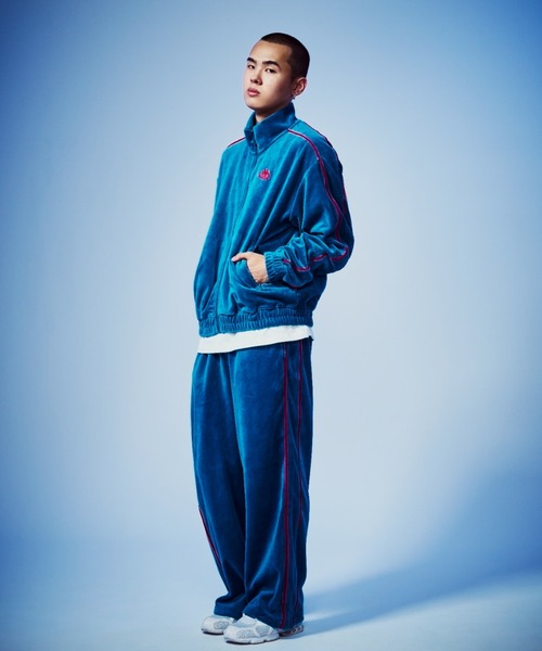 Kappa（カッパ） コート ジャケット ベロアトラックジャケット メンズ