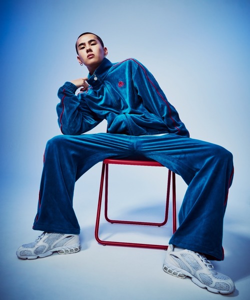 【日本製希少】FILA ベロア トラックジャケット カネボウ 00s Y2K L Kappa（カッパ） コート ジャケット ベロアトラックジャケット メンズ