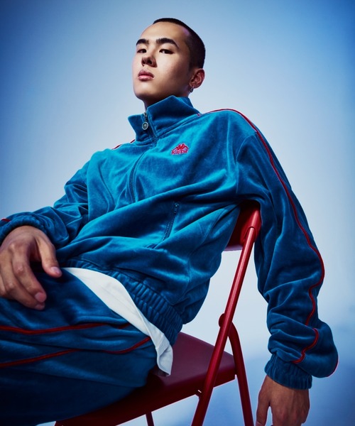 Kappa（カッパ） コート ジャケット ベロアトラックジャケット メンズ