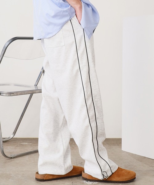 ROOP TOKYO ワイドパンツ スウェットパンツ ジャージ ドロストデザイン