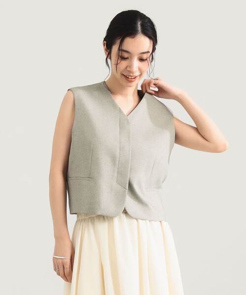 Demi-Luxe BEAMS（デミルクス ビームス） ベスト ジレ ヒヨク Vネック