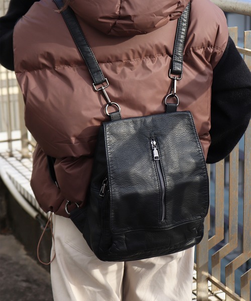 WESTSEA（ウエストシー） デイバック リュック シボ加工 センター 