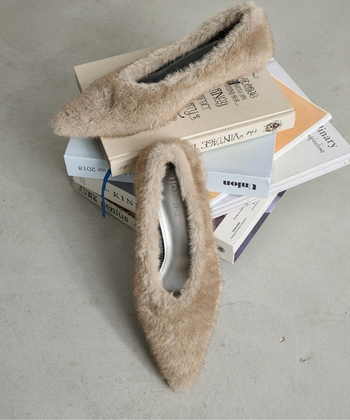 THE Yon パンプス フェイクファーヒールパンプス : ZOZOTOWN Yahoo!店