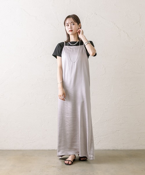 mystic（ミスティック） キャミソールワンピース 1 ライトグレー