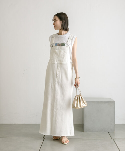 maison de Dolce. 2wayサロペットスカートS white 【公式通販】