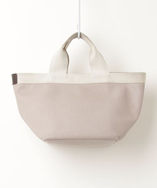 Hervé Chapelier ハンドバッグ ベージュ/ホワイト Hervé Chapelier ハンドバッグ ベージュ/ホワイト アウトレッ