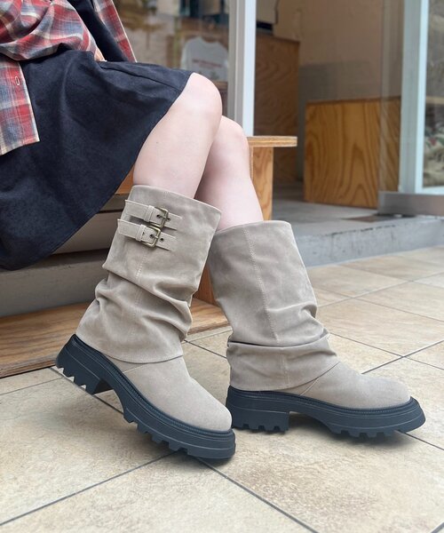 w closet（ダブルクローゼット） ブーツ 「25AW」ベルト付カバーミドル
