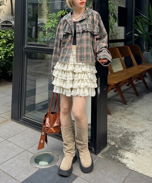 w closet（ダブルクローゼット） ブーツ 「25AW」ベルト付カバーミドル