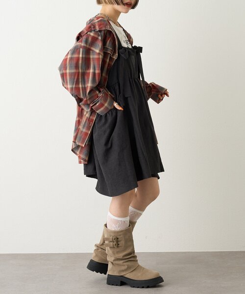 w closet（ダブルクローゼット） ブーツ 「25AW」ベルト付カバーミドル