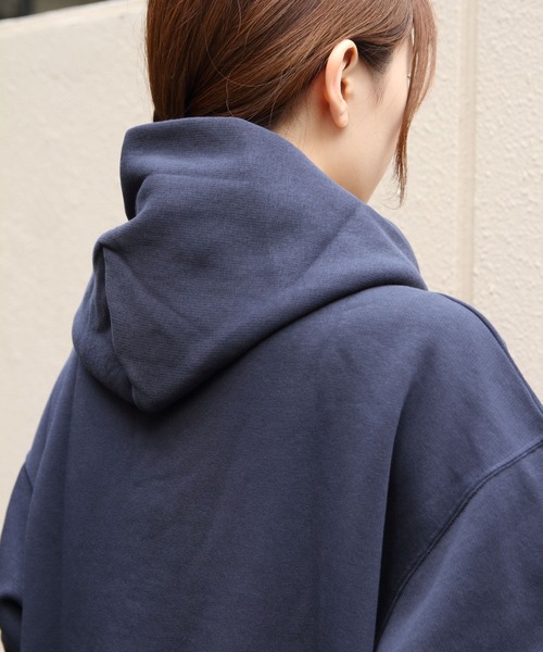 MEYAME（メヤメ） パーカー ハーフボタンフーディー HALF BUTTON