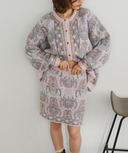 JUSGLITTY♡シャイニーブークレミニスカート シャイニーブークレミニスカート