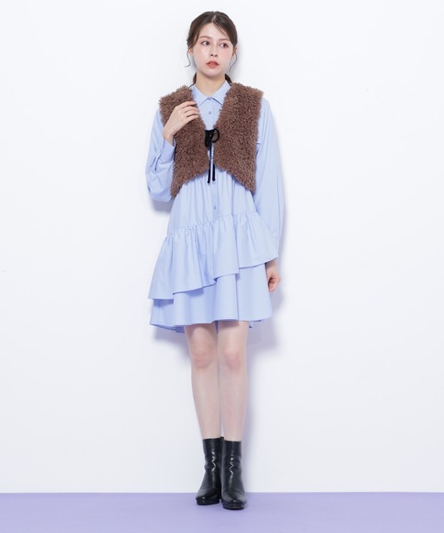JILL by JILL STUART（ジルバイジルスチュアート） ベスト ジレ リボン