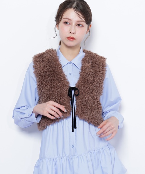 JILL by JILL STUART（ジルバイジルスチュアート） ベスト ジレ リボン